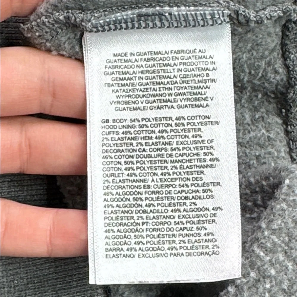 The North Face Gray Hooded Sweatshirt Size Medium